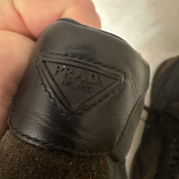 Prada Hightops US men's size 9 Gently worn Leather / nylon / suede / rubber - Picture 13 of 14